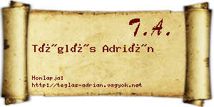 Téglás Adrián névjegykártya