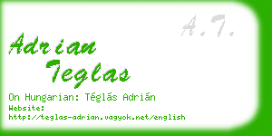 adrian teglas business card