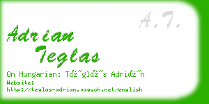 adrian teglas business card